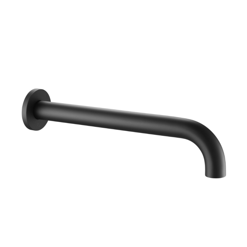 Product Cut out image of the JTP Vos Matt Black Cylindrical Shower Head